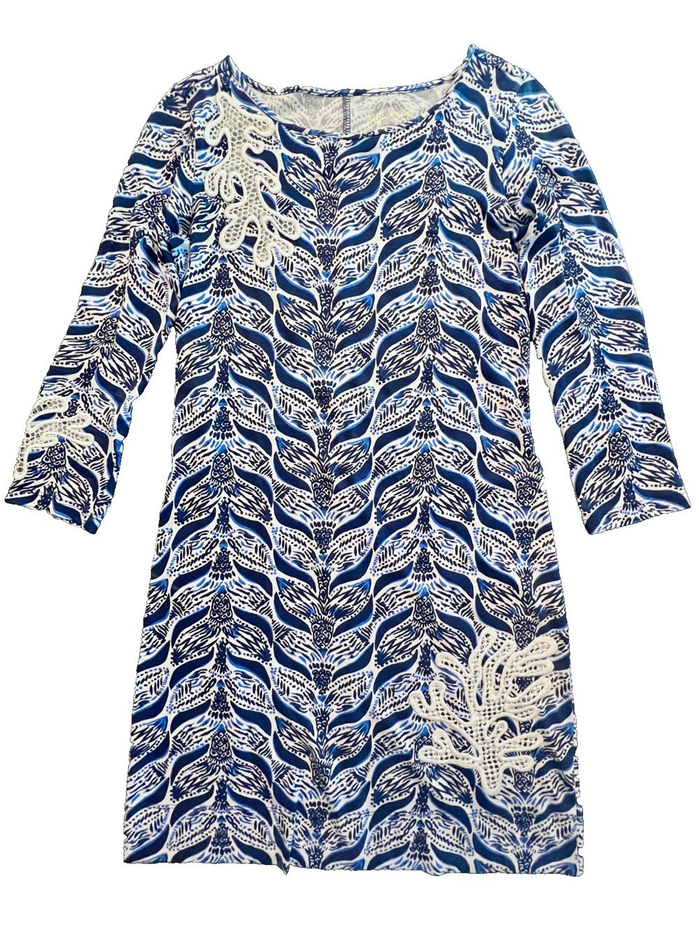 Lilly Pulitzer Marlowe Navy/White Mermaid Whale Tail Dress (Size XXS) MSRP $129